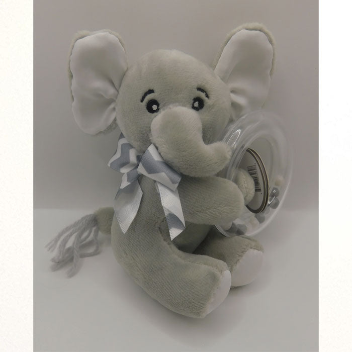 Bearington Baby Lil Spout Grey Elephant Shaker Rattle Baby rattle Elephant Gift Shaker Baby gift Baby shower