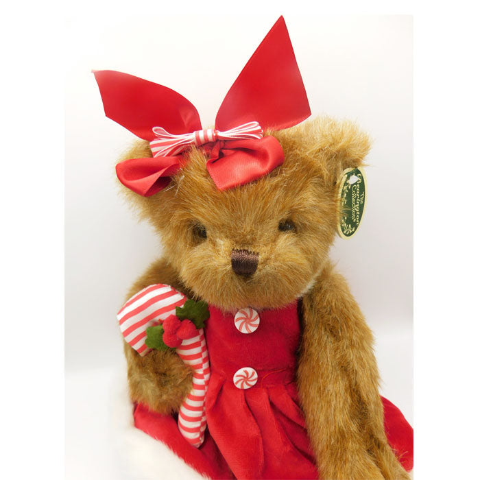 Bearington Christa Cane/ Christmas Teddy/ Christmas Decor/ Teddy Bear, Christmas gift/ Gift/ Candy cane/ Bear