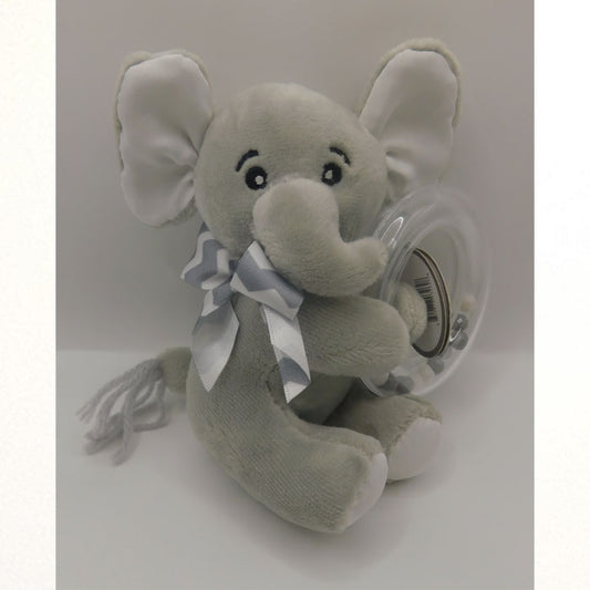 Bearington Baby Lil Spout Grey Elephant Shaker Rattle/ Baby rattle/ Elephant/ Gift/ Shaker/ Baby gift/ Baby shower