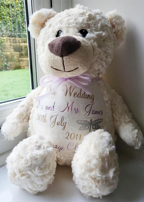 Wedding Gift Anniversary Gift Personalised Teddy Bear Valentines Present